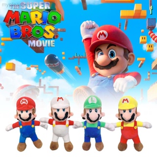 ตุ๊กตาฟิกเกอร์ Super Mario Bros Luigi แบบนิ่ม ขนาด 30 ซม. เหมาะกับของขวัญวันเกิด ของเล่นสําหรับเด็ก