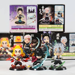 โมเดลฟิกเกอร์ PVC รูป Demon Slayer Kochou Shinobu Rengoku Kyoujurou Uzui Tengen Kanroji Mitsuri ของเล่น สําหรับเก็บสะสม ของขวัญคริสต์มาส