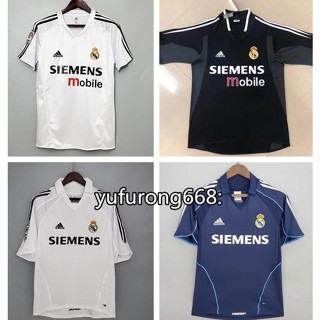 เสื้อกีฬาแขนสั้น ลายทีมชาติฟุตบอล RMD 04-05 ชุดเหย้า 05/06 ชุดเหย้า สไตล์เรโทร