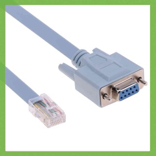 Rj45 Male to DB9 Female สายเคเบิ้ลเครือข่ายคอนโซล 1.5 เมตร สําหรับเราเตอร์ Cisco Switch