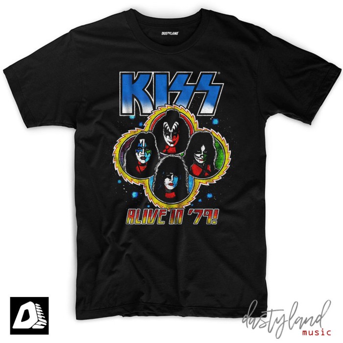 เสื้อยืด ลายวง Kiss ALIVE IN '79