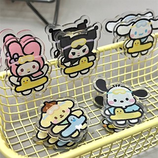 คลิปหนีบกระดาษ อะคริลิค ลายการ์ตูน Sanrio สําหรับว่ายน้ํา