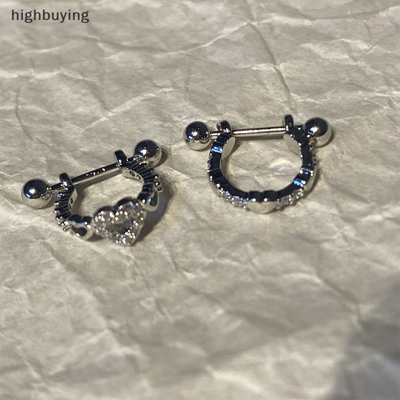 [highbuying] ใหม่ อินเทรนด์ สุดเท่ ดาว กระดูกอ่อน ต่างหู สําหรับผู้หญิง เด็กผู้หญิง สกรู ด้านหลัง พังก์ โกธิก เกลียว ต่างหู เครื่องประดับ ใหม่ พร้อมส่ง