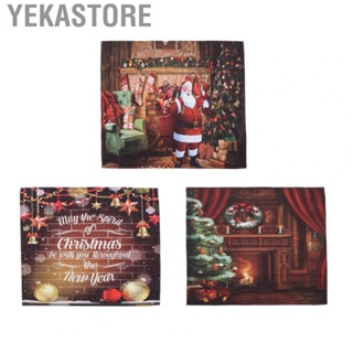 Yekastore Christmas Decorative Background Cloth Beautiful Christmas Tapestry for Party
