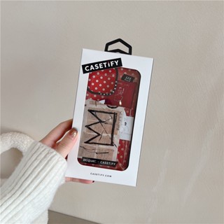 CASETIFY เคสโทรศัพท์มือถืออะคริลิคแข็ง กันกระแทก ลายมงกุฎ สําหรับ IPhone 14 Pro MAX 11 12 13 Pro MAX 14 Plus