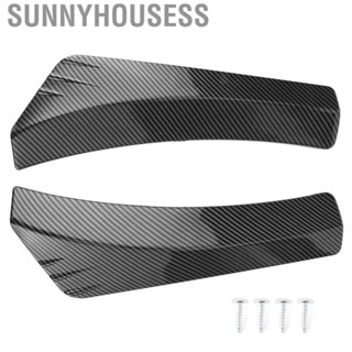 Sunnyhousess 2pcs Carbon Fiber Style Front Rear Bumper Vehicle Modification Replacement Universal Guard