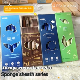 ปากกาเจลฟองน้ํา แบบแห้งเร็ว 0.5 สีดํา สไตล์ยุโรป สําหรับนักเรียน
