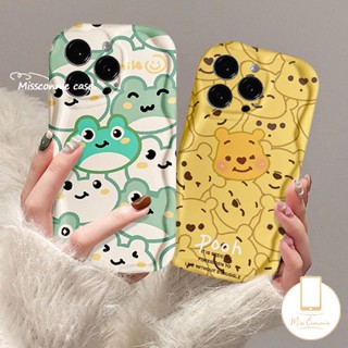 เคสโทรศัพท์มือถือ ขอบโค้ง ลายหมีพูห์ 3D สําหรับ Samsung A14 A12 A30s A10s A71 A21s A04s A20s A03s A21s A23 A32 A52 A04s A53 A50 A13 A04 A03 A31 A02s A52s A30 A20 A51 A20s A11