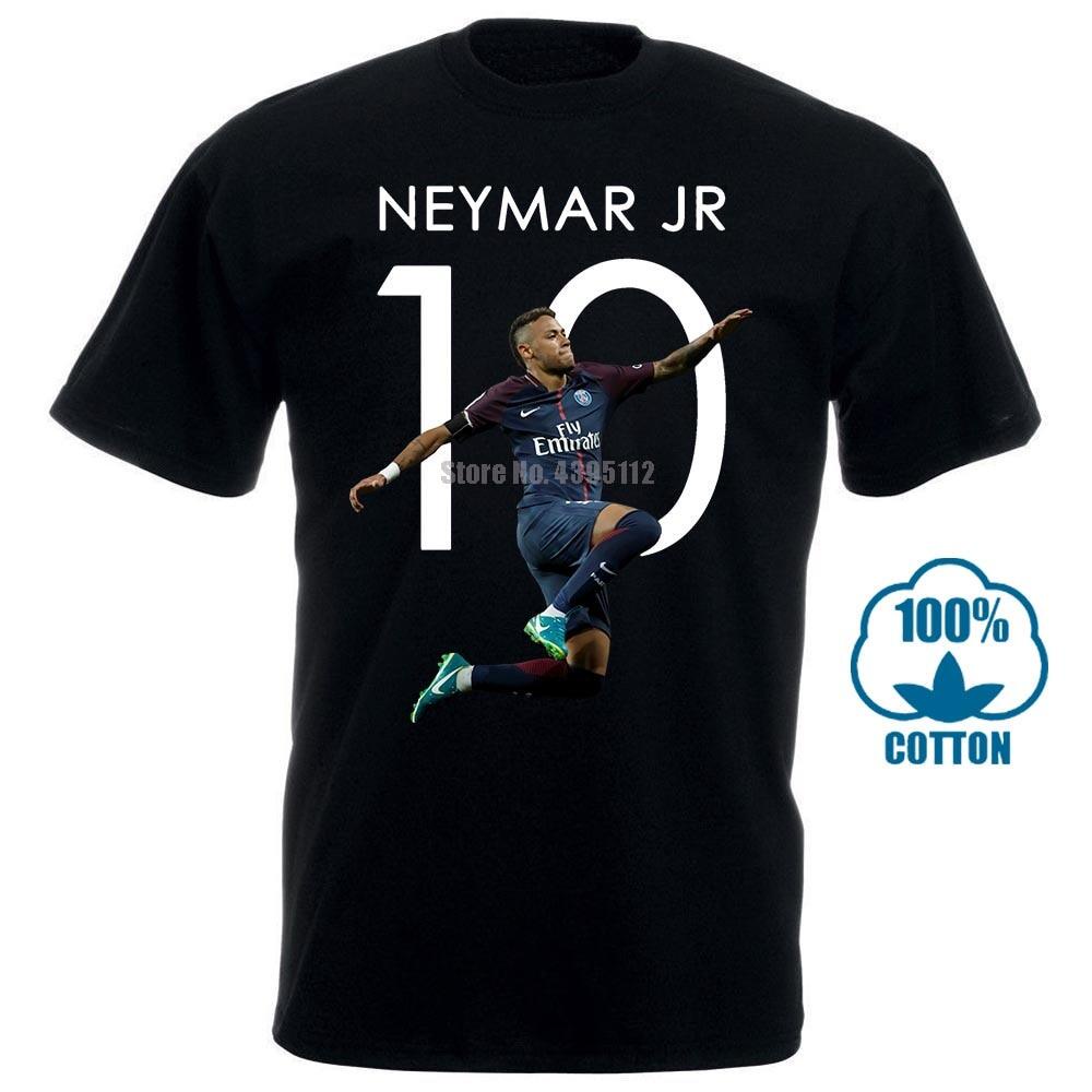 FASHION QB Neymar Jr 10 Psg T Shirts T-Shirt Men New Arrival Summer Men'S T-Shirt Hip Hop T-Shirts B