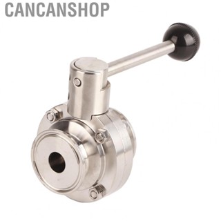 Cancanshop Sanitary Butterfly Valve  Wide Application Butterfly Valve Easy To Use Quick Connecting Stainless Steel  for