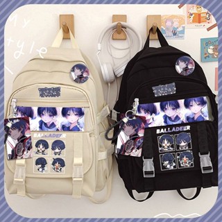 Genshin Impact Peripheral schoolbag Scaramouche/Wanderer shoulder backpack students Two-Dimensional junior high school boys and girls anime กระเป๋าเป้สะพายหลัง