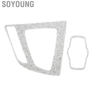 Soyoung Multimedia Knob Panel Cover  Bling Rhinestones Unique Easy Installation Gear Shift Panel Trim  for F30 F31 F32 F33 F34 LHD Car