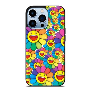 เคสโทรศัพท์มือถือ กันตก ป้องกัน ลายดอกไม้ Takashi Murakami สําหรับ IPhone 14 Plus 13 Pro Max 12 Mini X