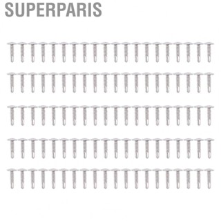 Superparis 100PCS Round Head Drill Screw with Washer 304 Stainless Steel Self Tapping Screws M4.2 M4.8 Metal Screws