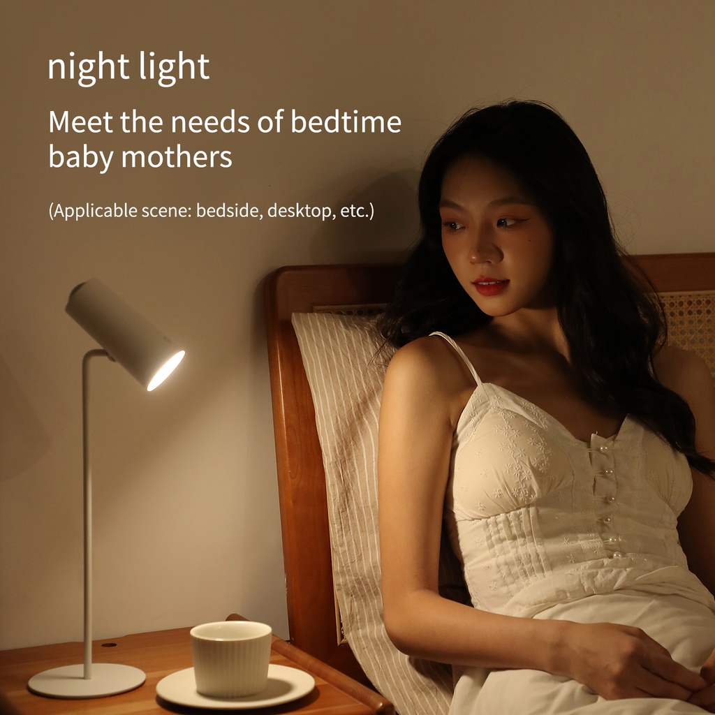 โคมไฟตั้งโต๊ะ LED อ่านหนังสือ ป้องกันตา สําหรับหอพัก โต๊ะข้างเตียง ขนาดเล็ก