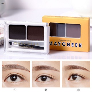 MAYCHEER Meiqianer แป้งเขียนคิ้ว NO.324 2สีแป้งเขียนคิ้วครีมเขียนคิ้วกันน้ำกันเหงื่อและสี Nuuo ง่าย