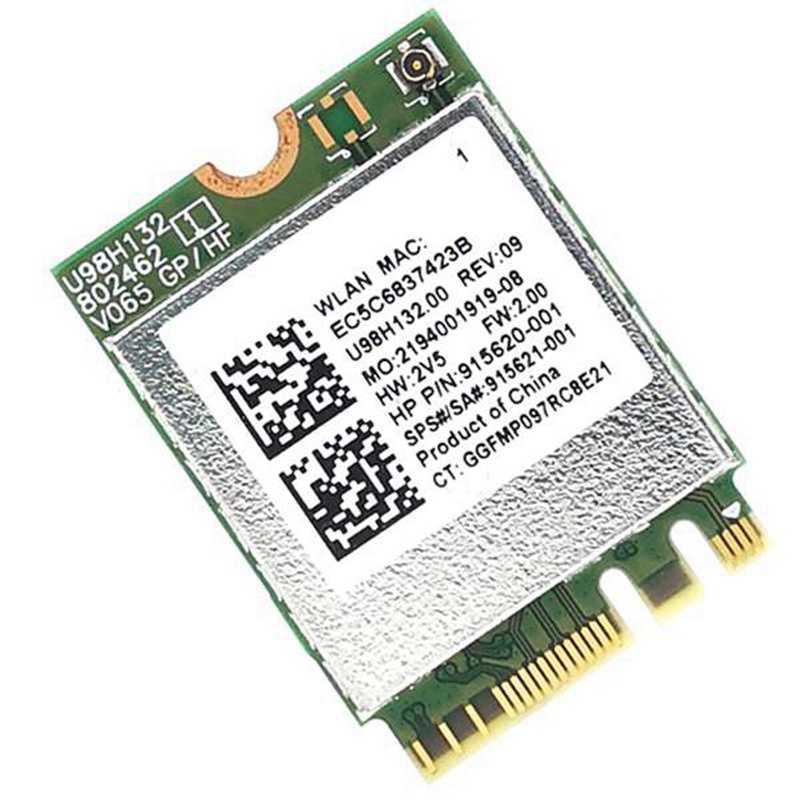 ในสต็อก-rtl8821ce 802.11AC 1X1 Wi-Fi+BT 4.2 Combo Adapter Card SPS 915621-001 การ์ด Netowrk ไร้สายสําหรับ Hp ProBook 450 G5 Series