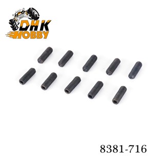 Dhk HOBBY 8381-716 สกรูเครื่องจักร 4*12 มม. อุปกรณ์เสริม สําหรับรถบังคับ 8135 8382 8384 1/8