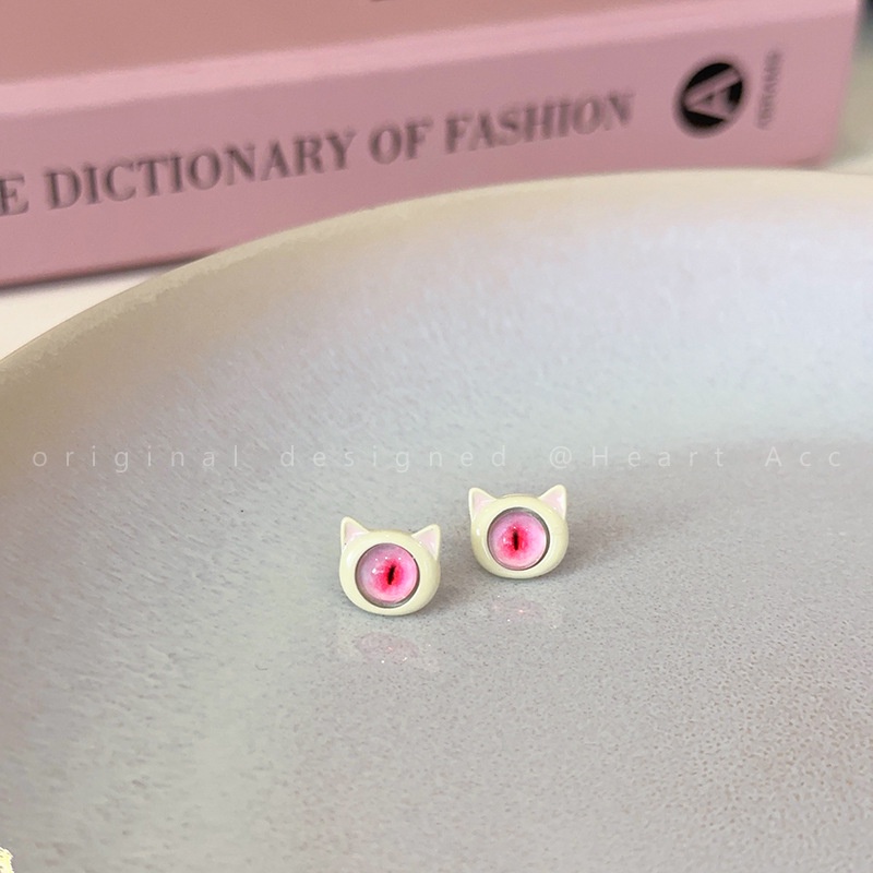 【Yunyuan】ต่างหูเพทาย รูปการ์ตูนแมวน้อยน่ารัก สําหรับผู้หญิง 2023 - รูปที่ 6