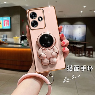 เคสโทรศัพท์มือถือ แบบนิ่ม ลายนักบินอวกาศ 3D พร้อมสายคล้อง สําหรับ Realme C53 C55 NFC 4G RealmeC53