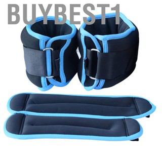 Buybest1 1 Pair Ankle Weights Strength Training Weight Bearing Adjustable Wrist Sandbag Running Walking