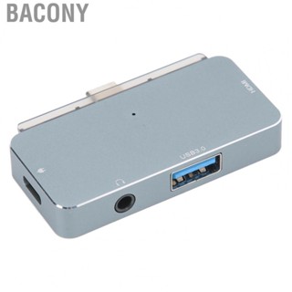 Bacony 4in 1 Type C Hub Docking Station Type‑C To / 3.5in /PD/USB3.0 Adapt NEW
