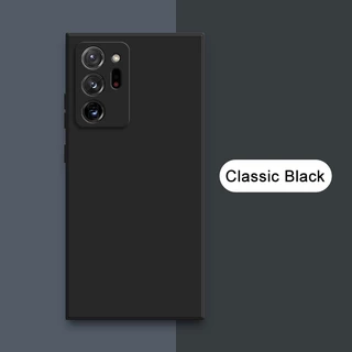 เคสโทรศัพท์มือถือ ซิลิโคนเหลว ทรงสี่เหลี่ยม สําหรับ Samsung Galaxy Note 9 10 20 Plus Ultra Note9 Note10 Note20