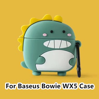 【Ĕĕ】เคสหูฟัง แบบนิ่ม ลายการ์ตูนโบว์ สําหรับ Baseus Bowie WX5 WX5