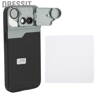 Dressit Macro CPL Filter Lens  160 Degrees Fisheye Phone Lens Case Kit 3 in 1 External  for Cellphone for Photography