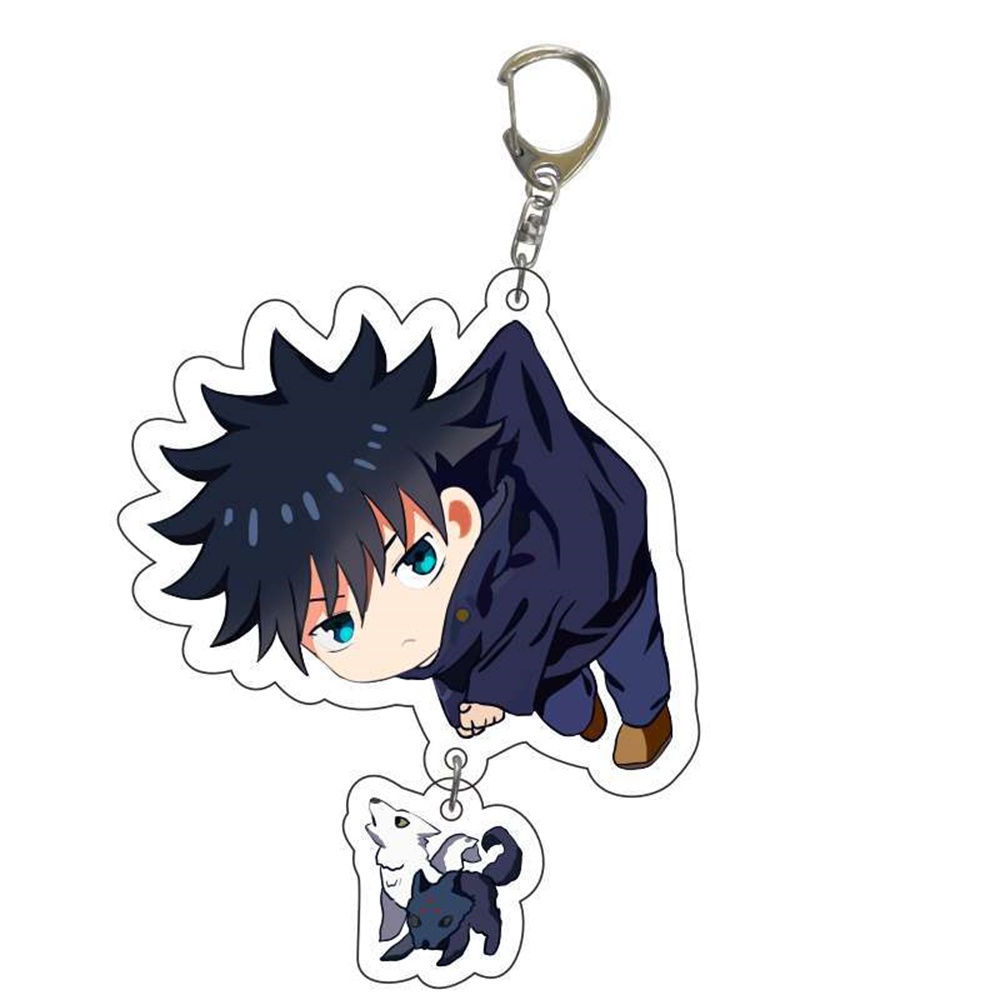 อะนิเมะ Jujutsu Kaisen รูปพวงกุญแจอะคริลิค Cartton Itadori Yji ตัวเลขพวงกุญแจ Kawaii กระเป๋าจี้อุปกรณ์เสริมคอสเพลย์แฟนของขวัญ ราคา ถูกที่สุด ดีลบีเคเค แกลเลอรีภาพที่ 4