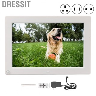 Dressit 10in Digital Photo Frame White Human Body Induction HD Electronic Photo Frame with  for Bedroom 100‑240V