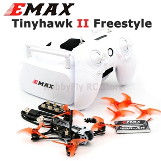 Emax Tinyhawk II Freestyle 115 มม. 2.5 นิ้ว F4 5A ESC Fpv โดรนบังคับ RTF / BNF เวอร์ชั่น พร้อมรีโมทคอนโทรล / แว่นตา Fpv