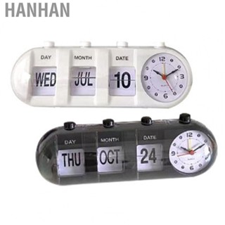 Hanhan Desktop Clock  Innovative Multipurpose Calendar Alarm Clock Decorative  for Office for Living Room