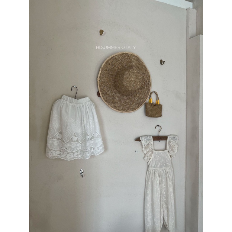 ฤดูร้อนสดเกาหลีรุ่นสาวเสื้อผ้าสีเบจผ้าฝ้ายปัก ชุดจั๊มสูท หญิงสลิง ชุดจั๊มสูท MBB6 - รูปที่ 7