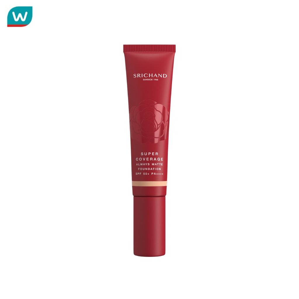 Srichand ศรีจันทร์ ซูเปอร์ คัฟเวอเรจ ออเวส์ แมทต์ ฟาวน์เดชั่น SPF50+ PA++++ 30มล. 130 เนเชอรัล