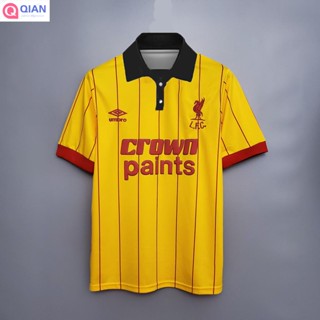 เสื้อกีฬาแขนสั้น ลายทีมชาติฟุตบอล Liverpool 81-84 ชุดเยือน แบบแห้งเร็ว สไตล์เรโทร