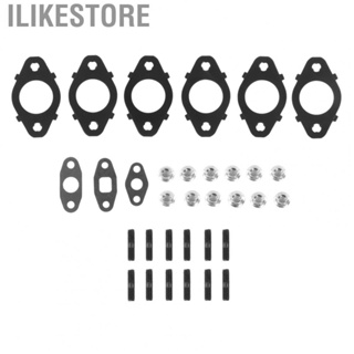 Ilikestore Exhaust Manifold Bolts Gaskets Kit 5266422 Metal Alloy Replacement for Dodge for Cummins 5.9L 6.7L 24V 1998.5‑2019