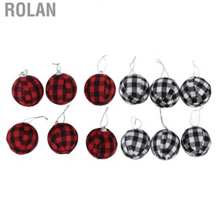 Rolan 70mm Christmas Ornaments Balls  6Pcs Decor Christmas Tree Decoration Balls Gift Beautiful Appearance Light  for Office