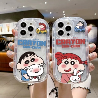 เคสโทรศัพท์มือถือแบบนิ่ม TPU ลายการ์ตูนชินจังน่ารัก สําหรับ Samsung A10 M10 A20 A30 A50 A30S A50S A10S A20S A51 A71 A11 M11 A21S A02S A02 A03 A03S