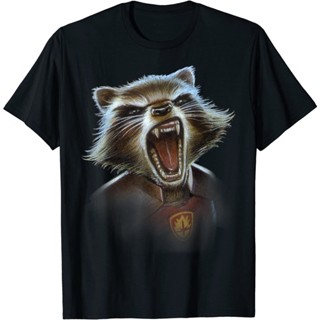 📦พร้อมส่ง คอกลม ผ้าฝ้าย 100% พิมพ์ลายกราฟฟิค Marvel Super Hero Guardians of the Galaxy สําหรับผู้ชาย T-shirt