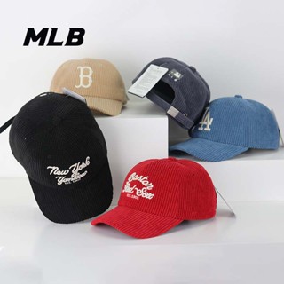 Mlb หมวกเบสบอล ผ้าลูกฟูก ปรับขนาดได้ แฟชั่นฤดูหนาว