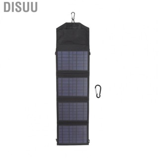 Disuu Portable Solar  14W Foldable Dual USB Solar Panel With Hooks 5V