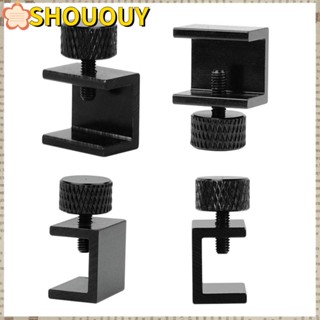 SHOUOUY คลิปหนีบกระจก โลหะผสมอลูมิเนียม ทนทาน สําหรับเครื่องพิมพ์ 3D