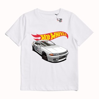 เสื้อยืด พิมพ์ลาย Sakazuki NISSAN SKYLINE R32 BNR32 GODZILLA V2 สําหรับเด็ก