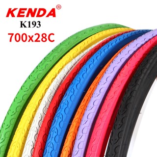 Kenda K193 ยางจักรยาน 700C 700x28C 700C เบาพิเศษ 550 กรัม กันลื่น สีขาว แดง ส้ม ฟ้า