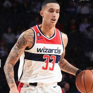 ขายดี เสื้อกีฬาบาสเก็ตบอล แขนกุด ลาย NO.33 Kyle Kuzma 22-23 Season Washington Wizards Jersey สําหรับผู้ชาย