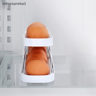 Inthespreba1^^ ตะกร้าเก็บไข่ม้วนอัตโนมัติ สําหรับห้องครัว ตู้เย็น