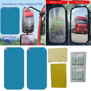 ⚡READYSTOCK⚡2pcs Car Anti-Water Mist Film Anti-Fog Rainproof Rearview Mirror Sticker Film US