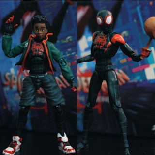 โมเดลฟิกเกอร์ Marvel SHF Spider-Man Parallel Universe 2 Horizontal Universe Miles ขยับได้