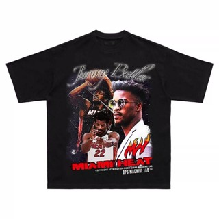 การออกแบบเดิมเสื้อยืดแขนสั้น คอกลม พิมพ์ลาย JB Jimmy.Butler Jimmy Butler High Street Basketball สไตล์อเมริกัน แฟชั่นเรโทร สําหรับผู้ชาย